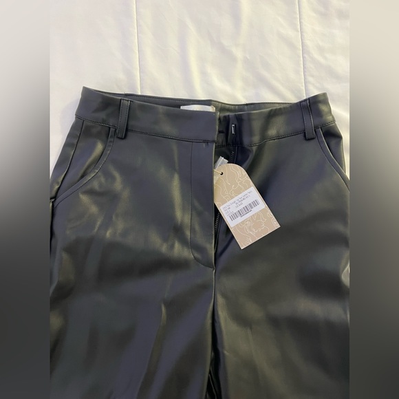 MESHKI- TYRA Straight Leg Faux Leather Pants - Picture 11 of 14